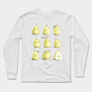 autumn fruits, yellow pears Long Sleeve T-Shirt